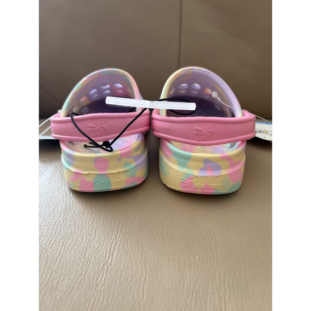 Joybees Kids C6/7 Pastel Tie Dye Clogs Lightweight Slip On Water Shoes NEW - Picture 2 of 5